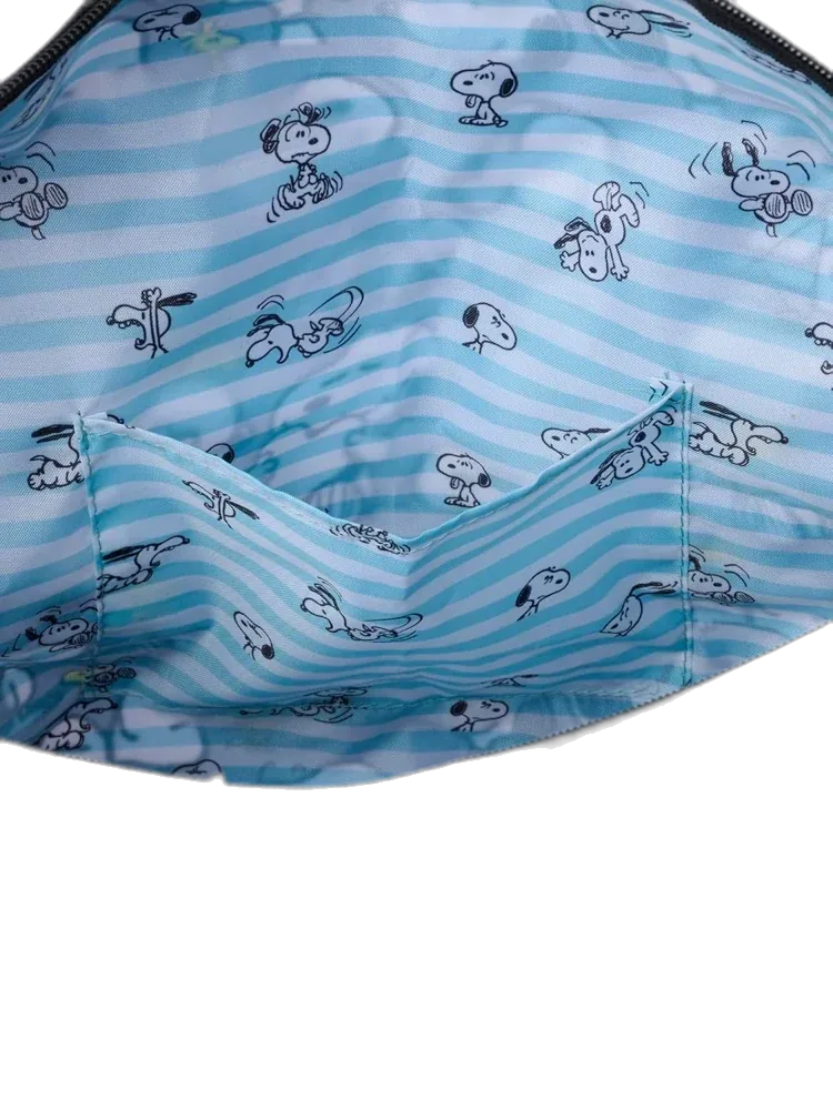 Peanuts Tote Duffel Bag, Snoopy Woodstock All Over Print Weekender Travel