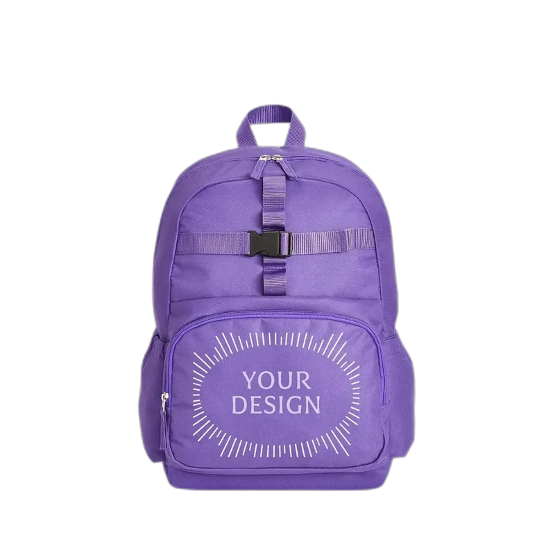 Let's Make Memories Kids Backpack for School - Personalized - PEANUTS SNOOPY Bookbag with Optional Lunch Box - Purple - Too Cool